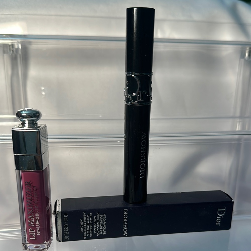 Dior Lip Maximizer and Diorshow Mascara Set - Black and Pink